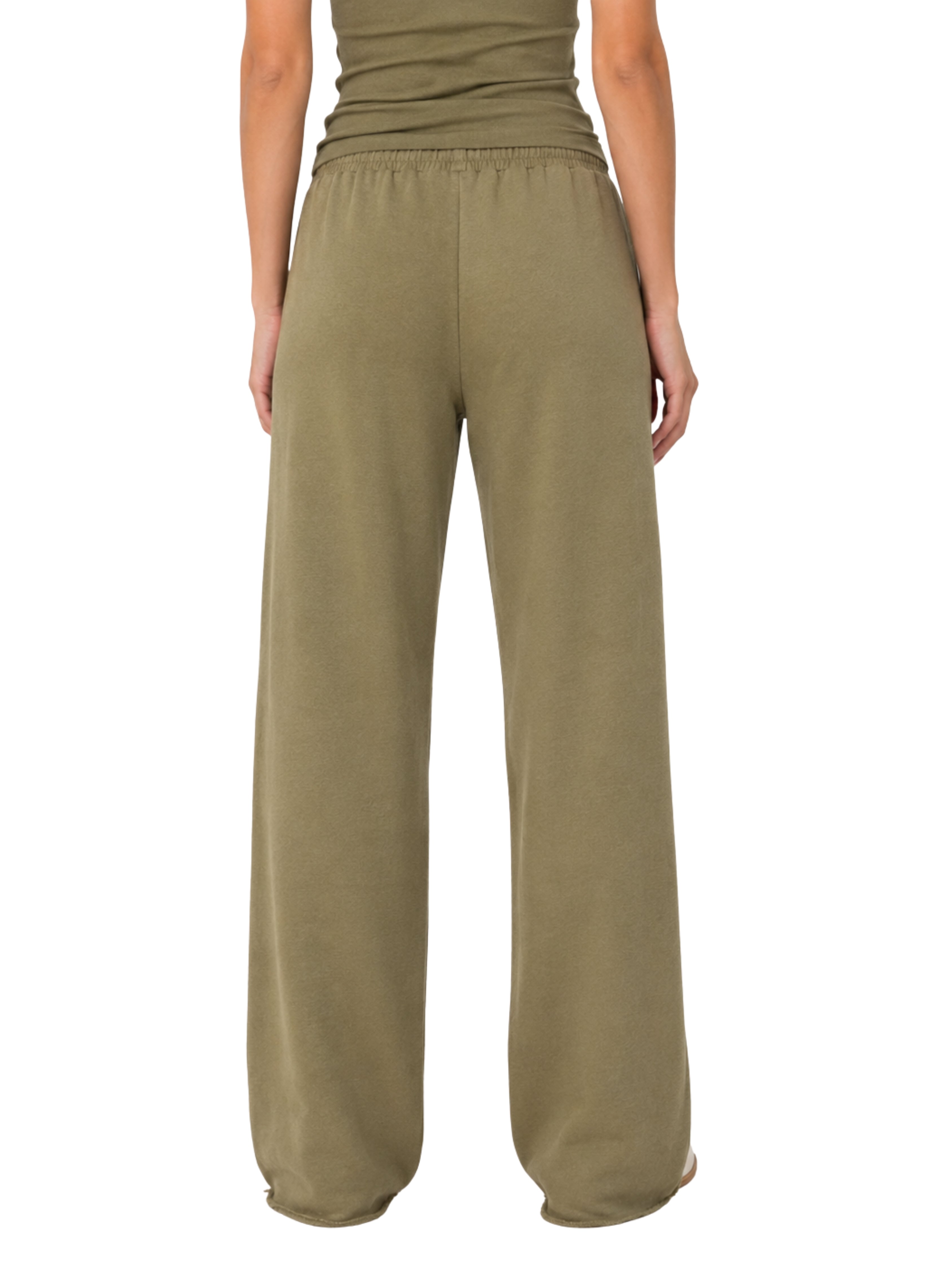 PISTACHIO IRIDESCENT BUTTON JOGGERS