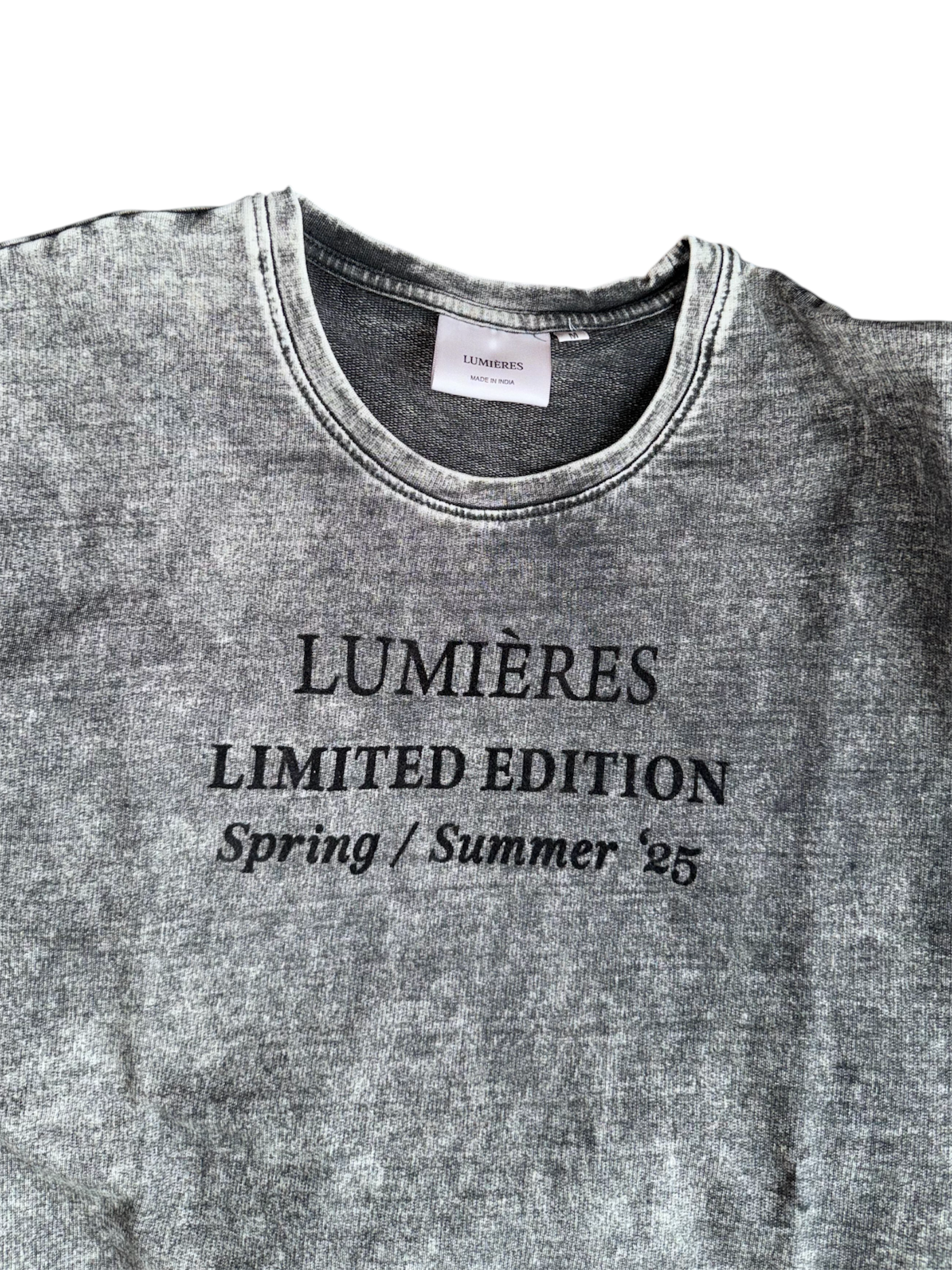 TEXTURED ASH TEE